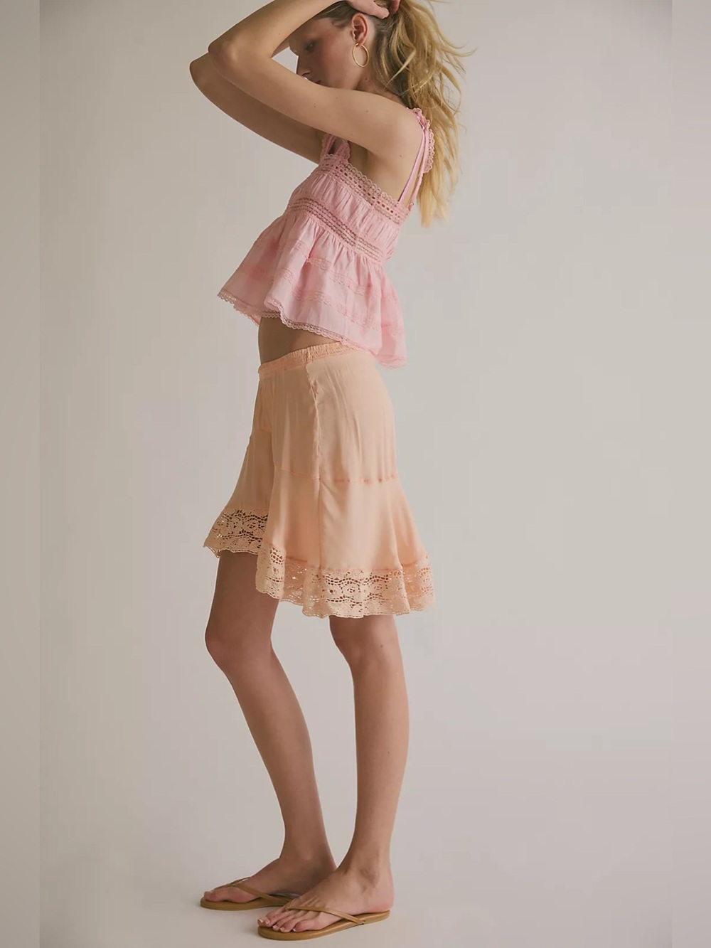 Intimately by Free People Women's red Midnight Muse Mini Slip Skirt - Picture 2 of 5